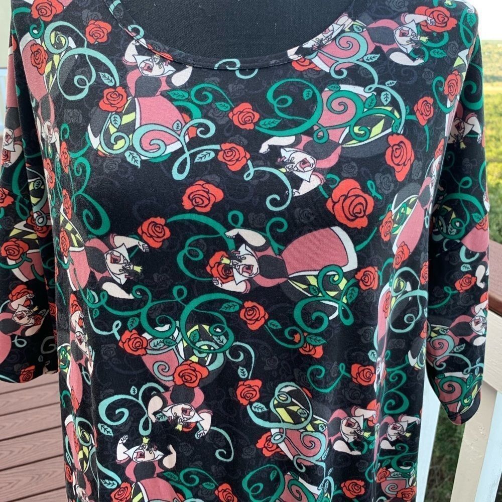 QUEEN of Hearts  Print Tunic‎ Top